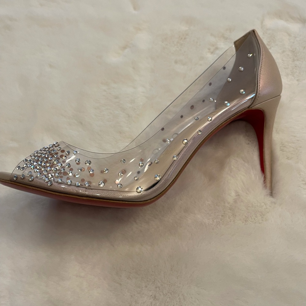 Christian Louboutin crystal heels NIB - Picture 2 of 6